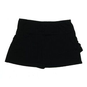 FILA Tiered BLACK tennis skirt Skort pickleball run gym sz Medium